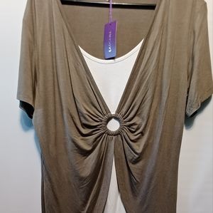 Lascano size large layered blouse